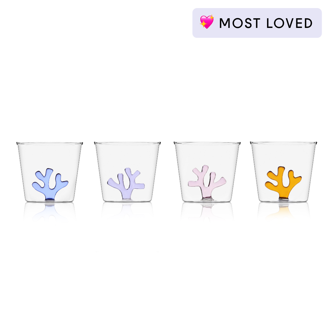 Whimsical Water Tumbler Glasses