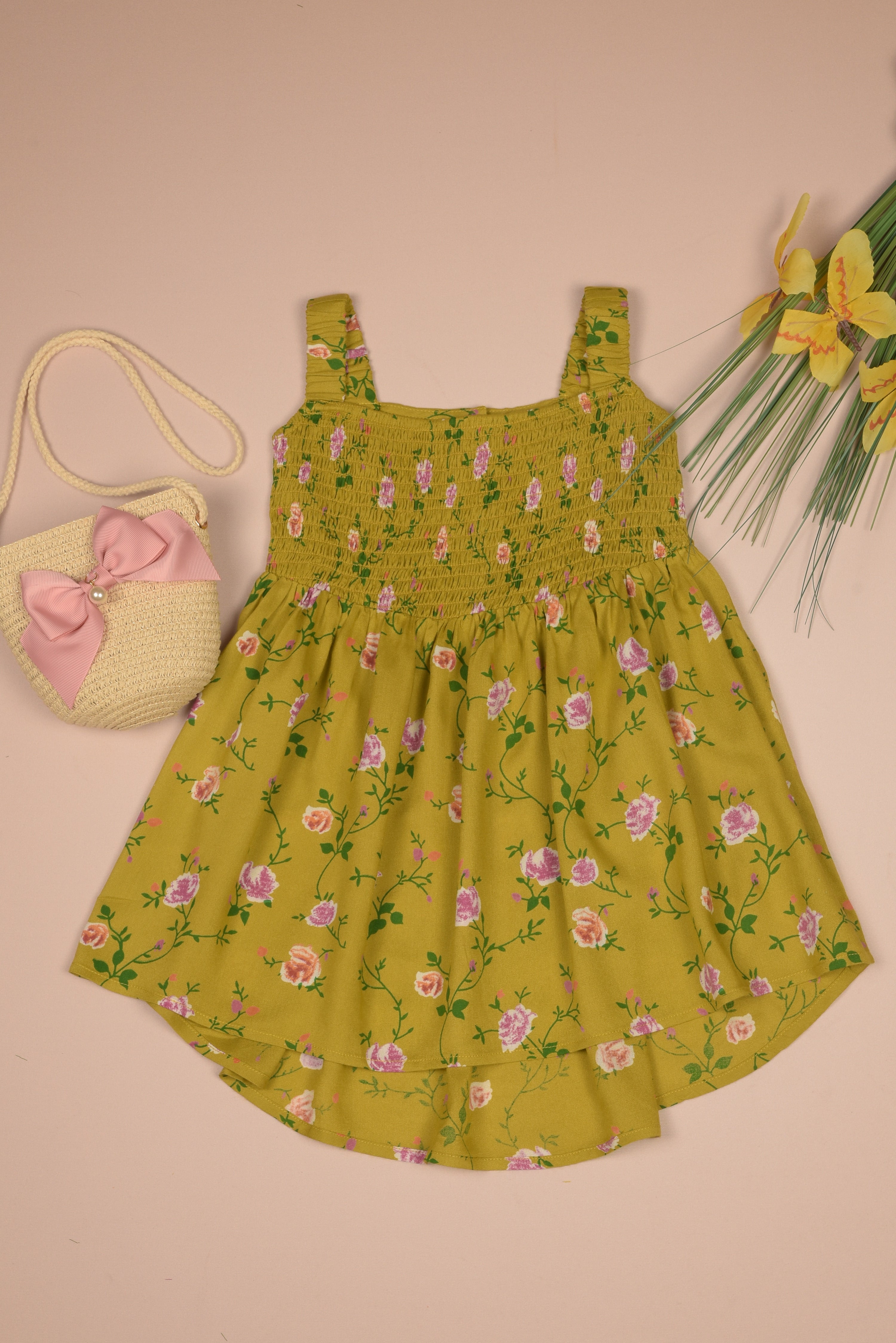 Smocking High & Low Dress