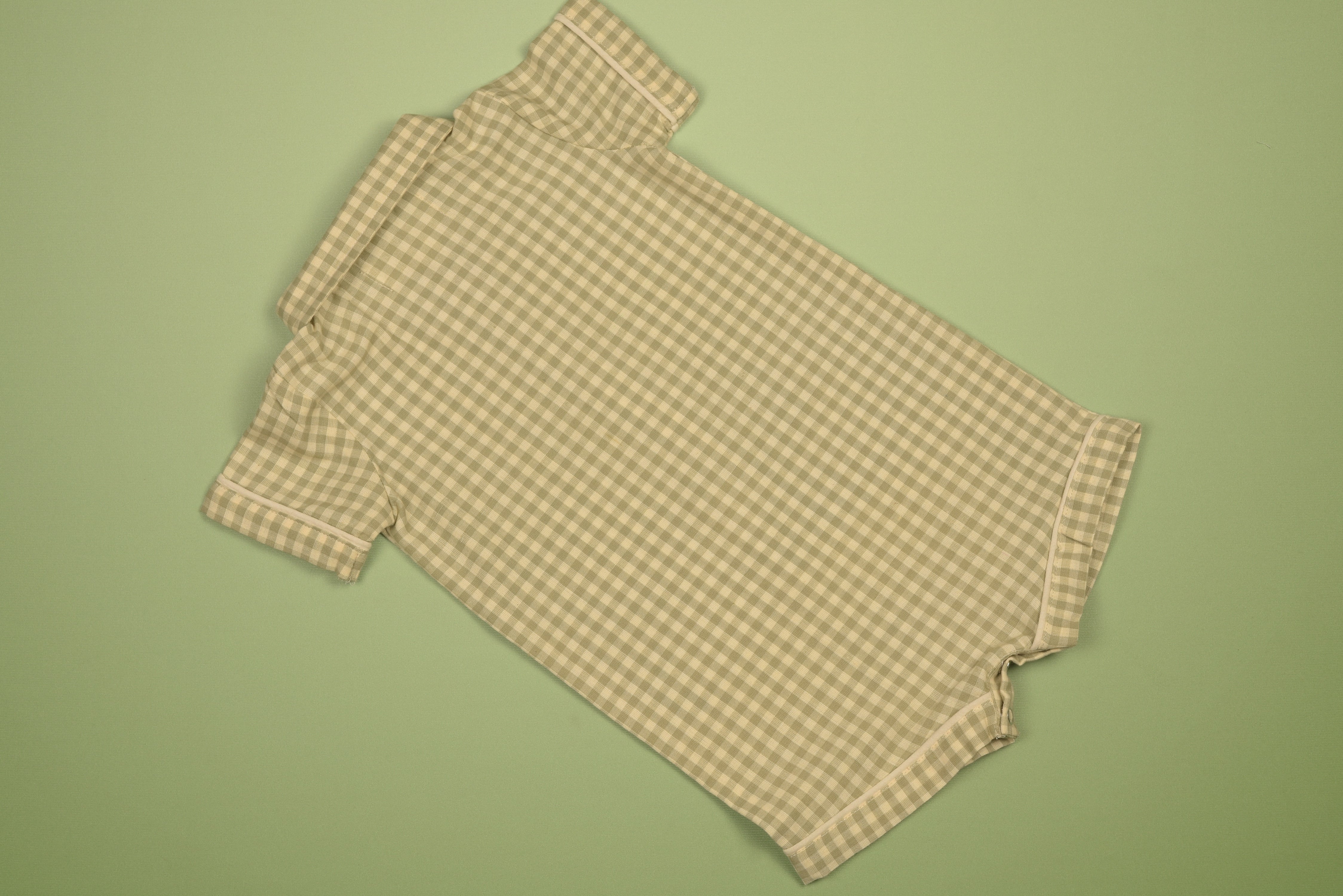 Green Gingham Boy Bubble