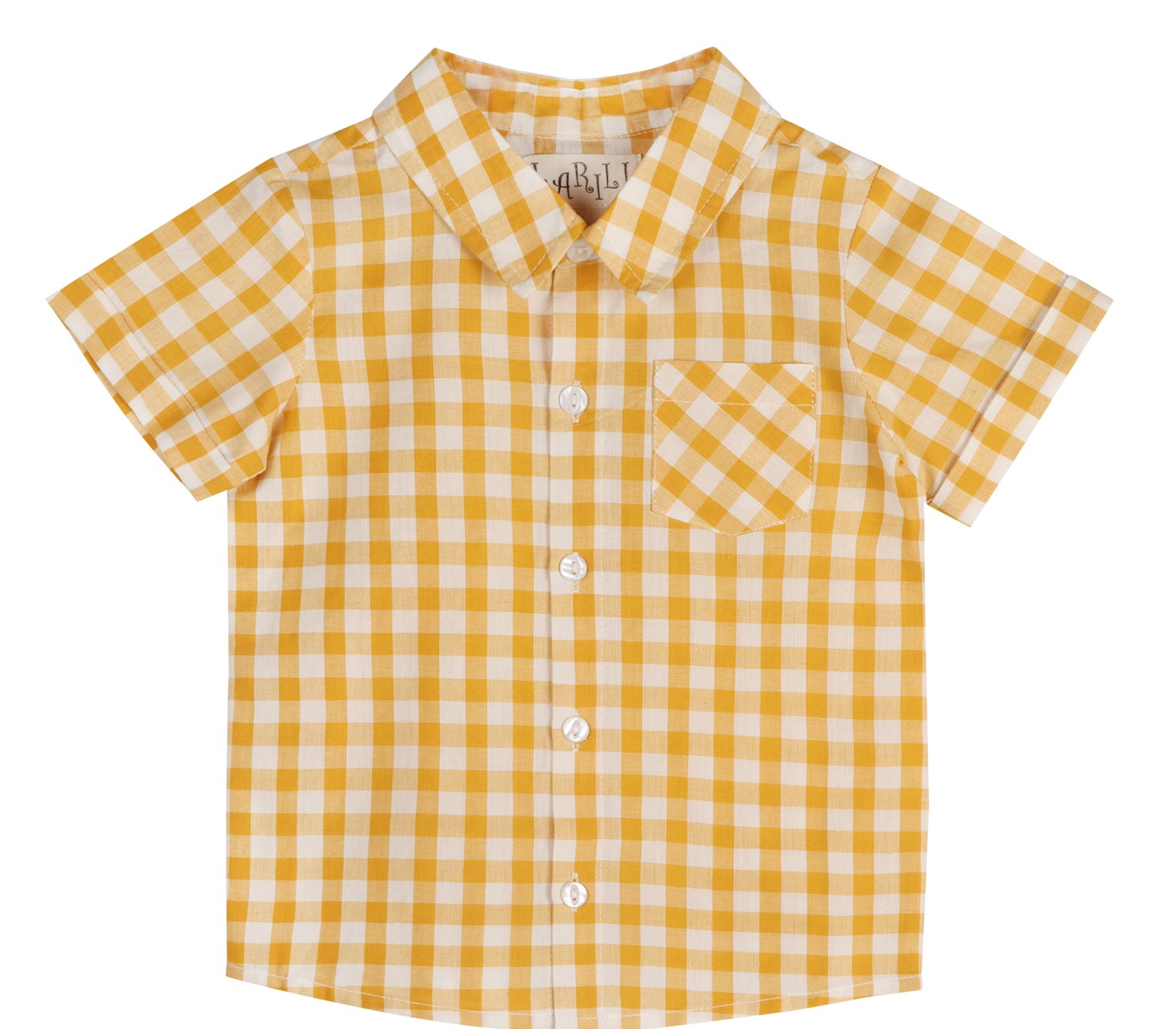 Citrus Gingham Boy Shirt