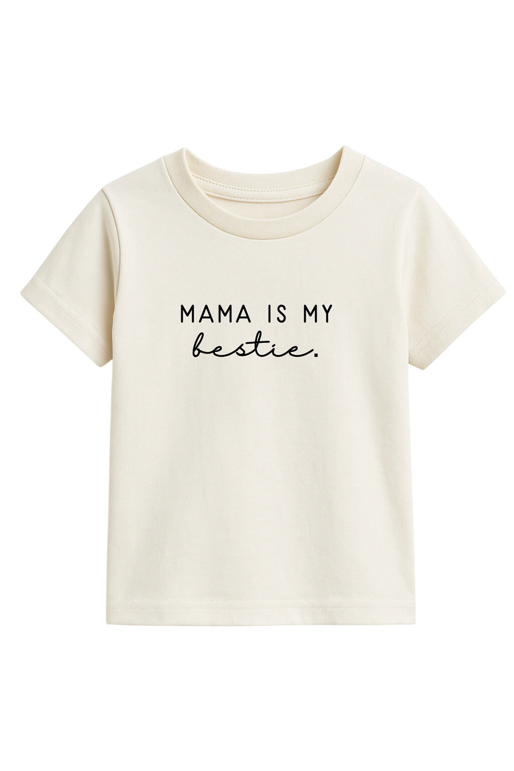 Mama Is My Bestie Organic Cotton Kids Graphic T-shirt