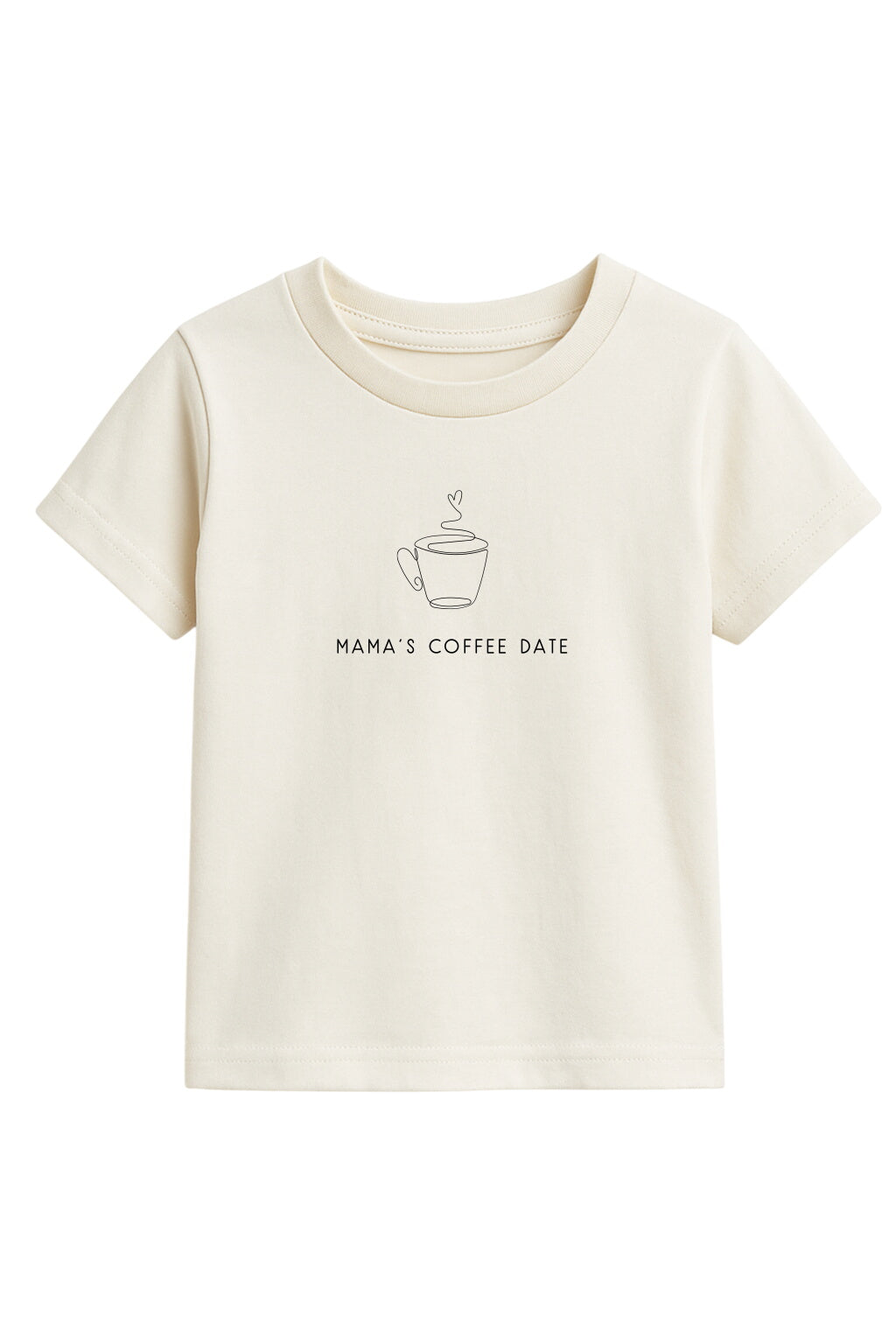 Mama's Coffee Date Organic Cotton Kids Graphic Tee Short Sleeve