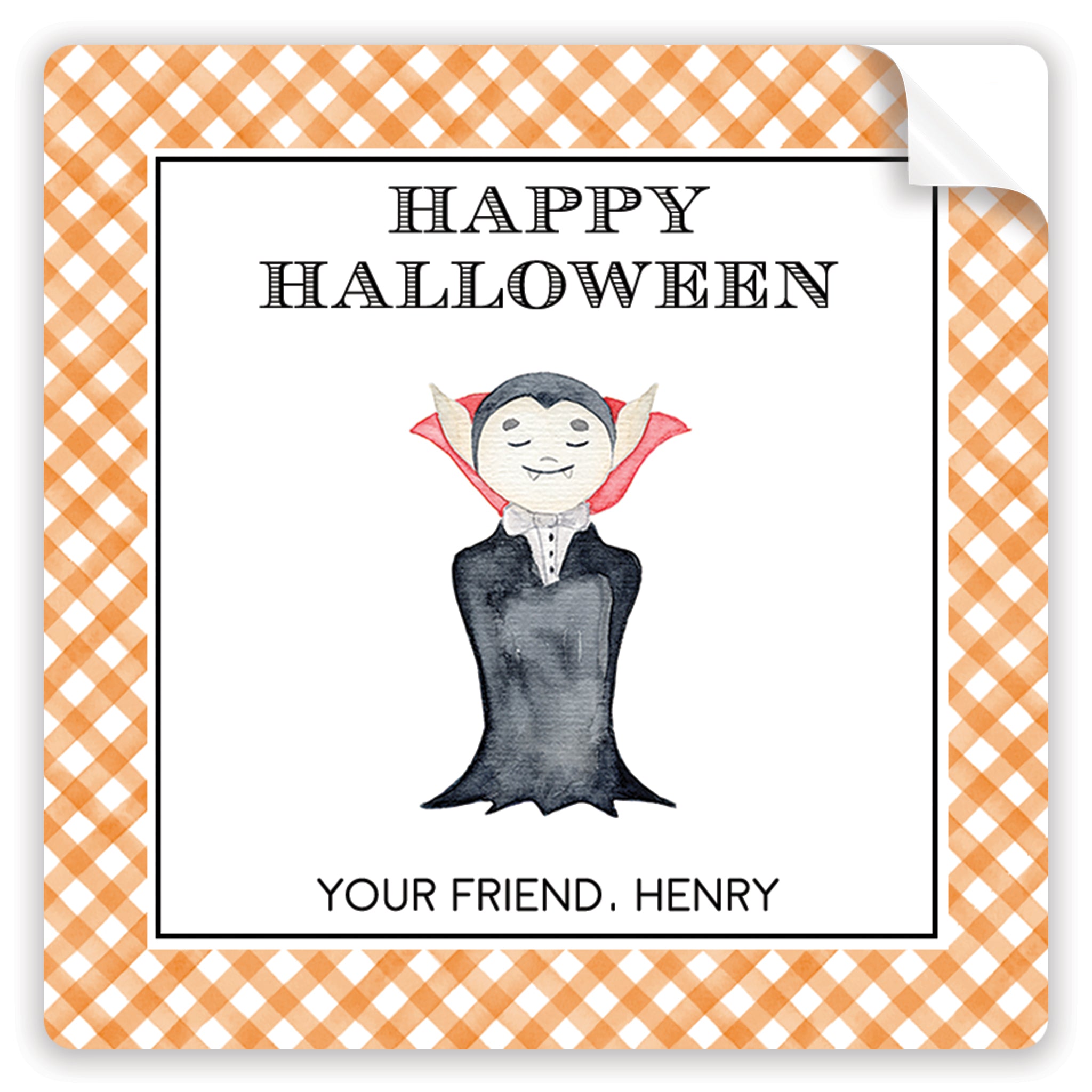 Dracula Halloween Stickers