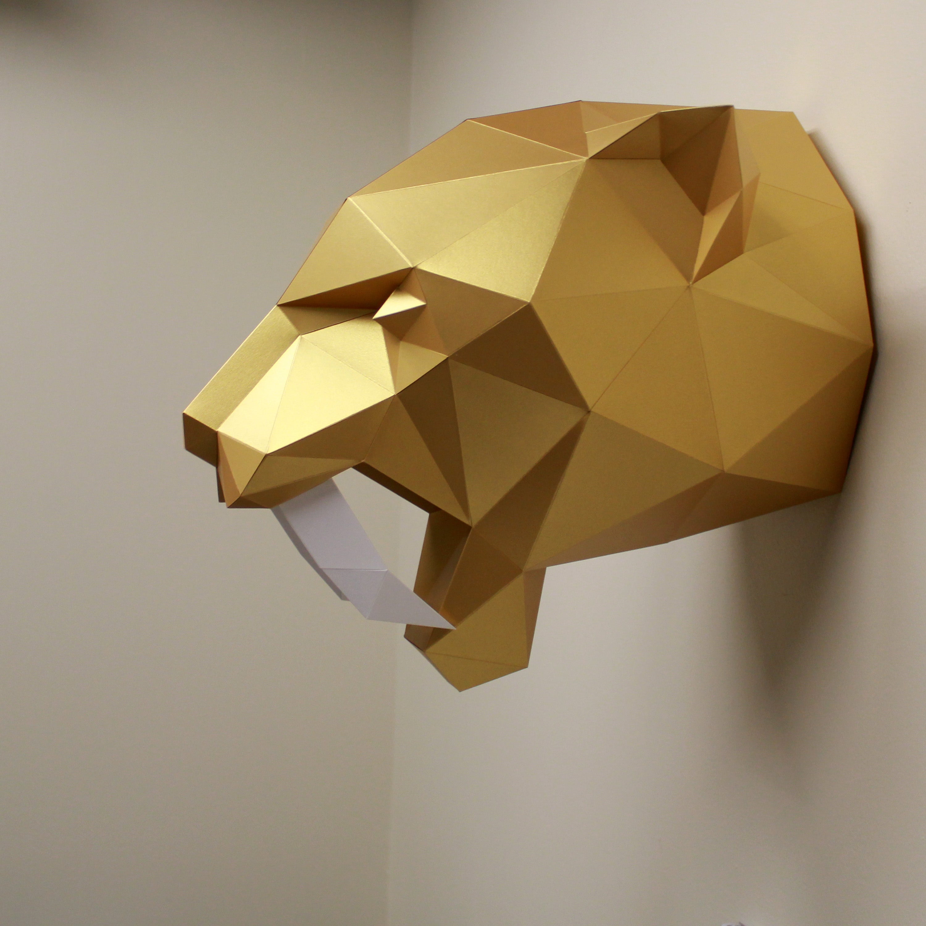 Fiona The Sabre-tooth Tiger | Diy Paper Craft Animal Kit