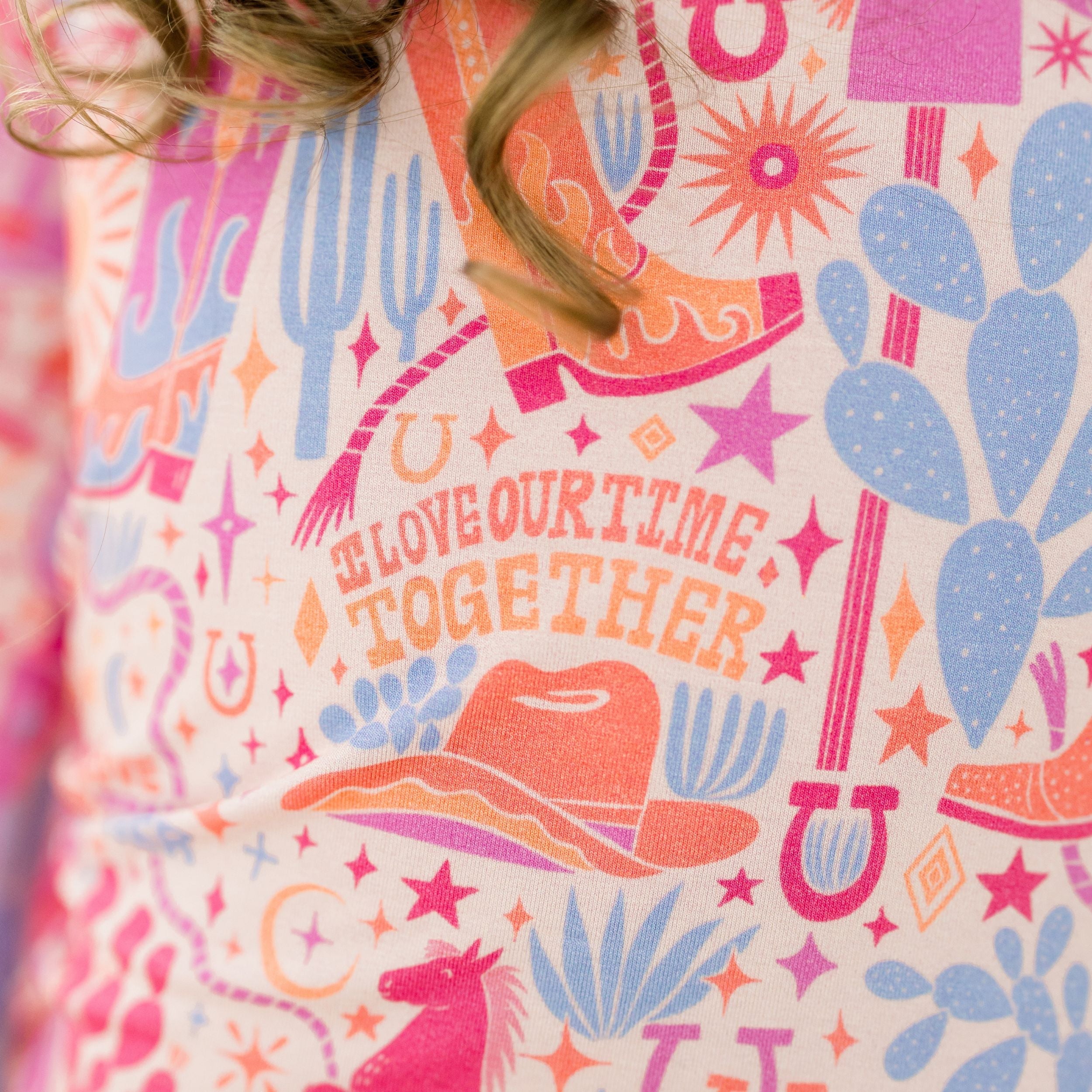 The Second-skin 2-piece Pajama | Saddle Up | "i Love Our Time Together"