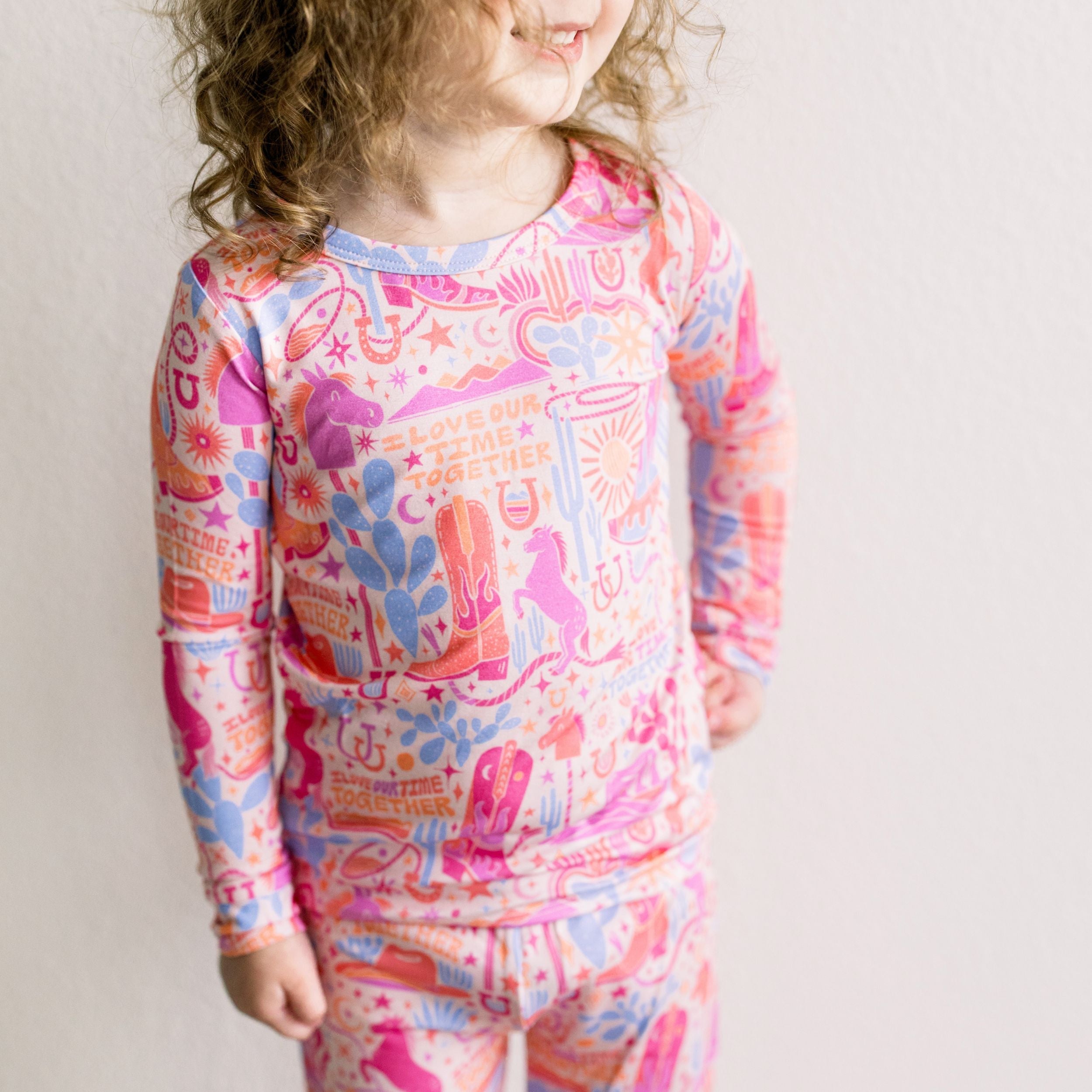 The Second-skin 2-piece Long Sleeve Pajama | Saddle Up