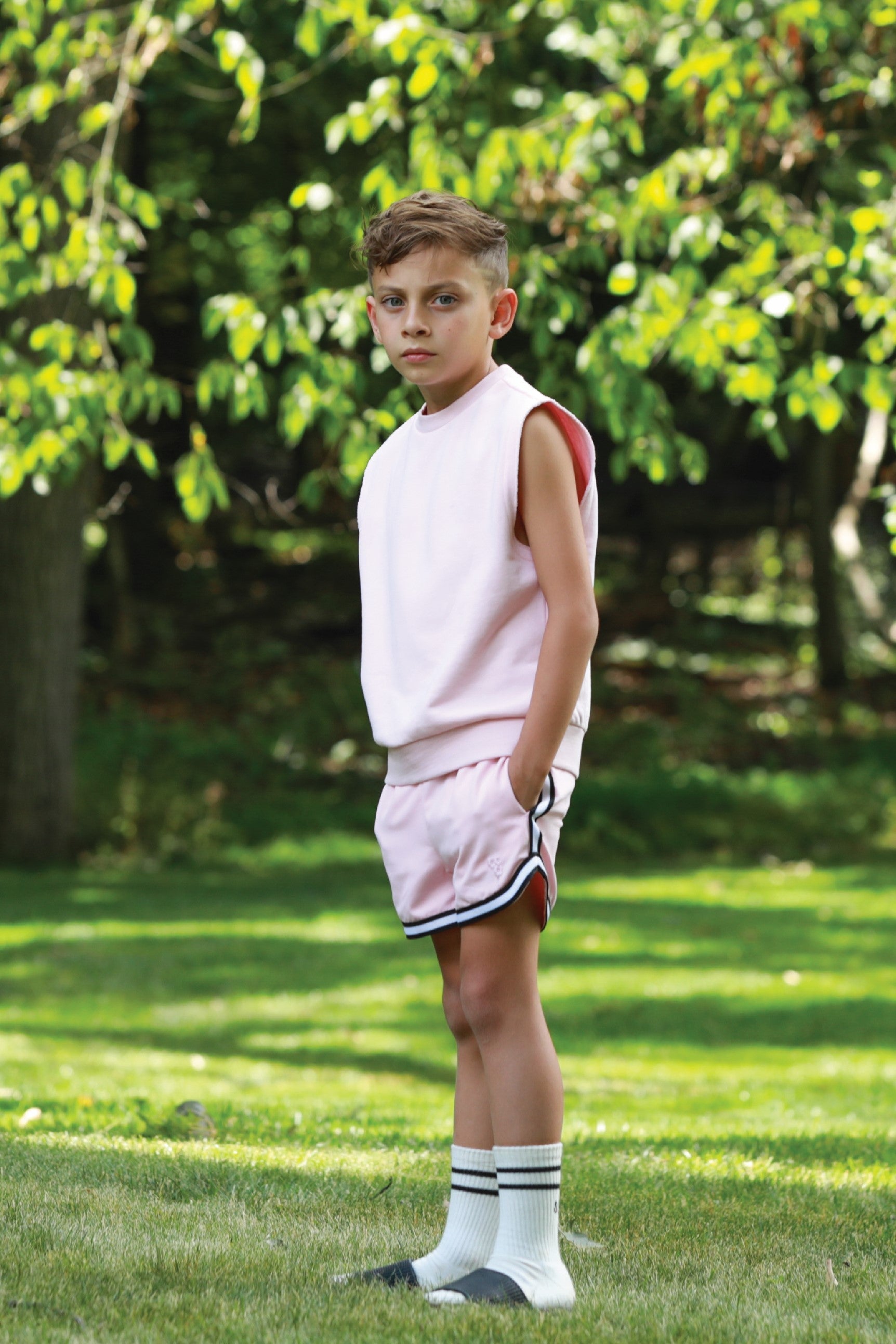 Cotton Sleeveless Sweatshirt