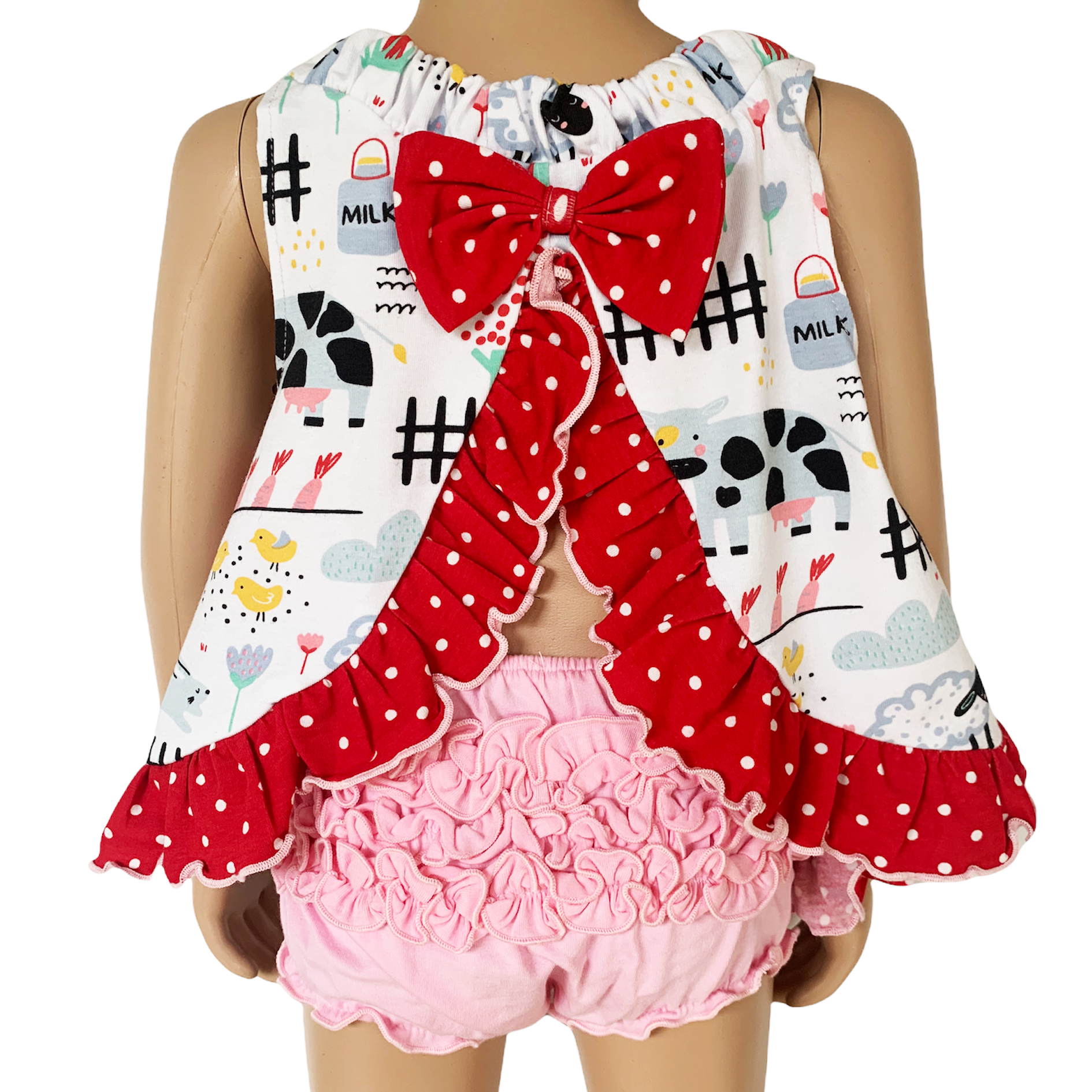 Annloren Baby & Toddler Girls Fun Farm Animal Spring Swing Tank Top