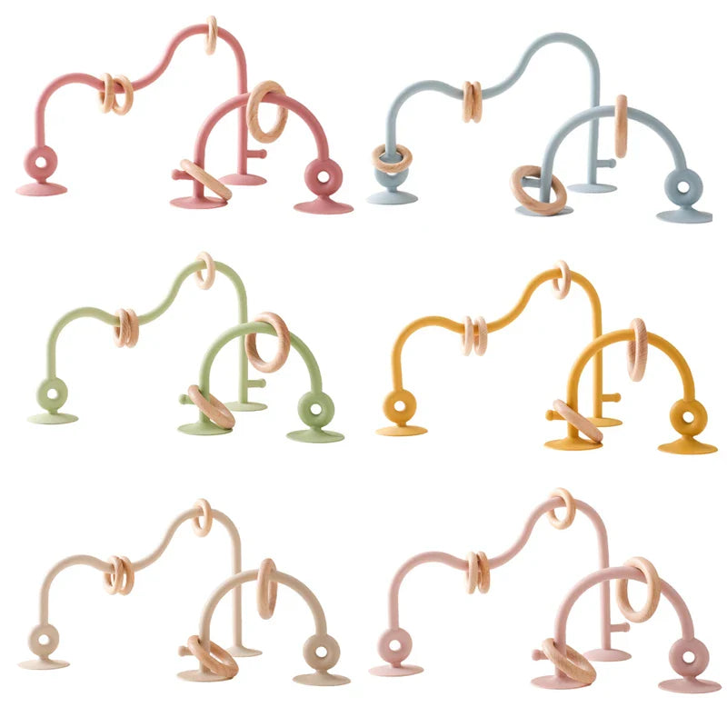 Wood And Silicone Toy Roller Coaster Set Multivariant