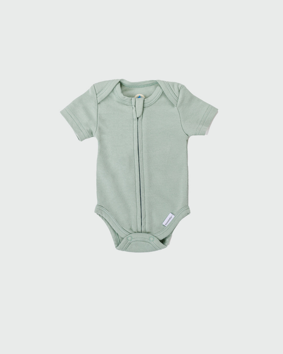 Zipper Bodysuit In Sage