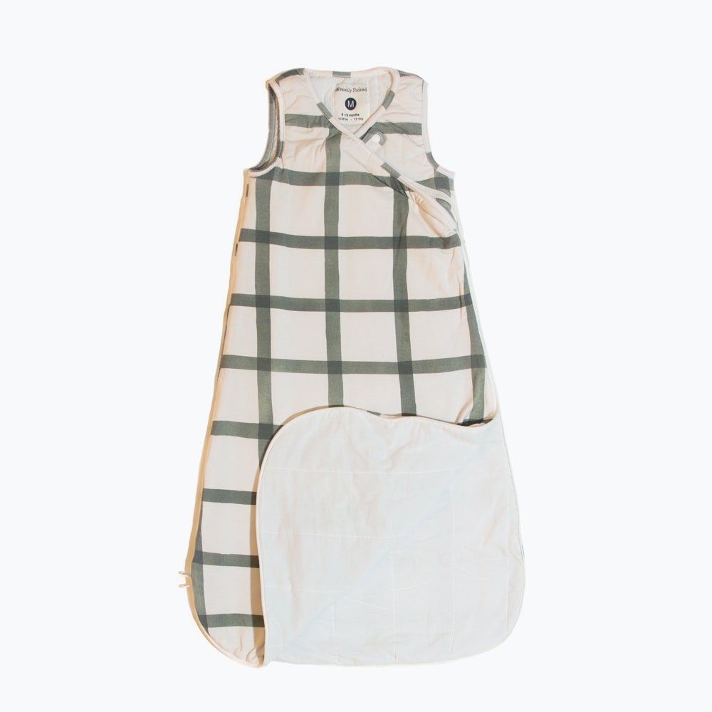 Sage Windowpane Sleep Sack