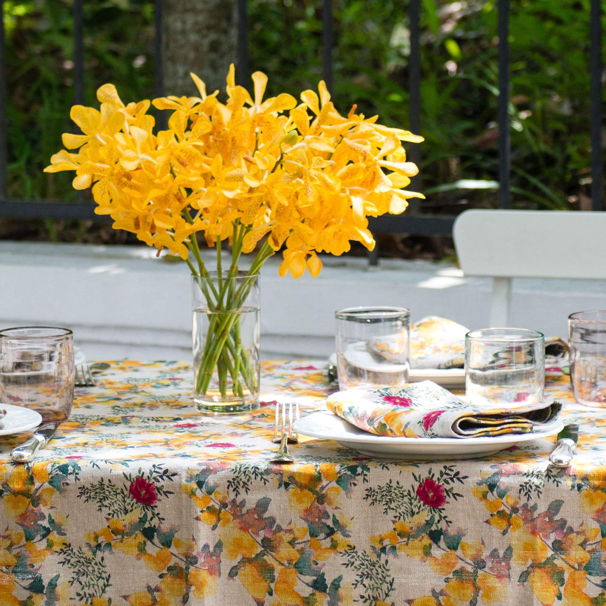 6 Organic Linen Napkins In Saint Valentine