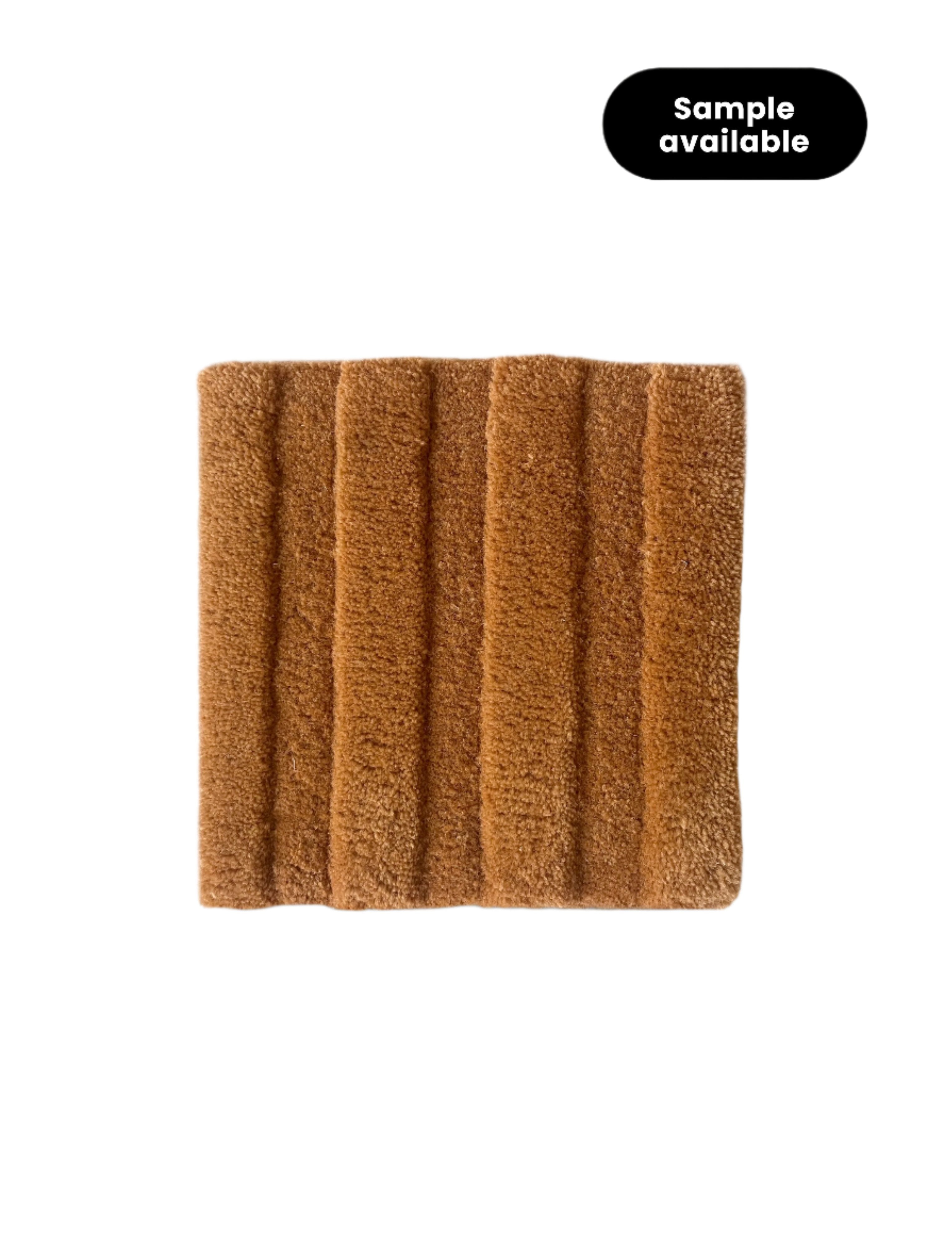 Rug Solid Stripe Terra Brown 3.9 X 5.9 Ft