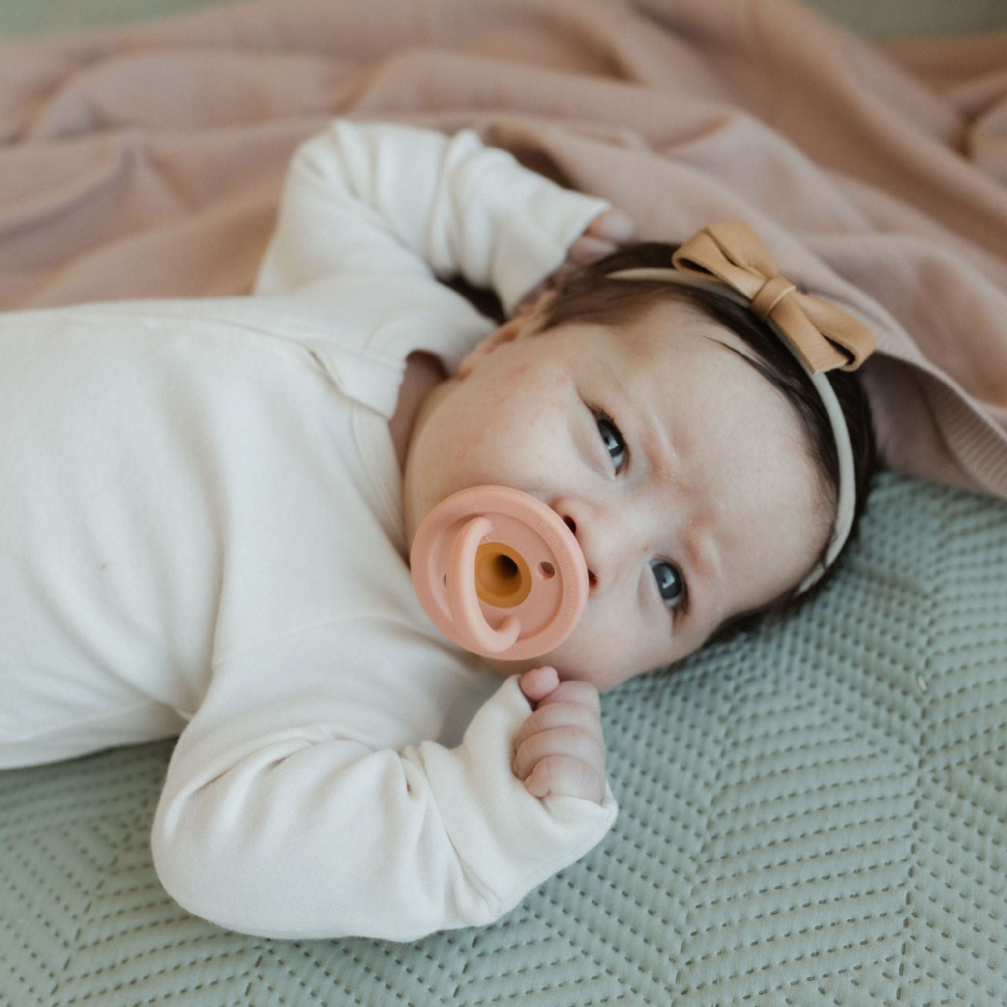 Modern Pacifier | Speckled Almond