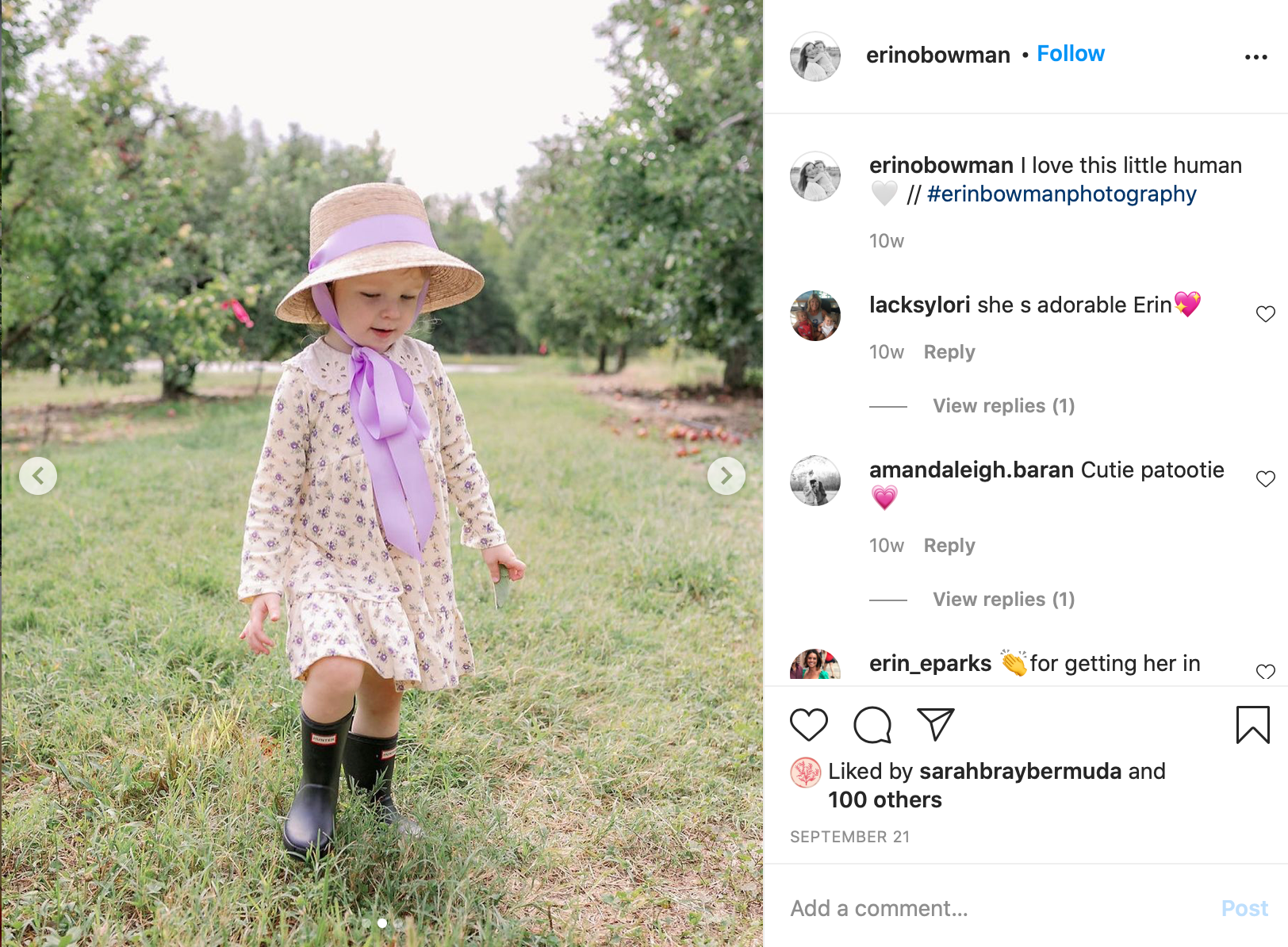 Palmetto Girl’s Hat - Vintage Floral Ribbon