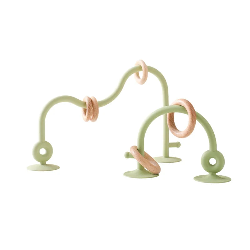 Wood And Silicone Toy Roller Coaster Set Multivariant