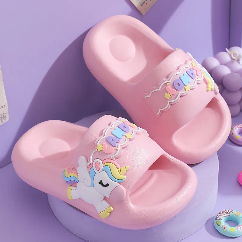 Unicorn Rainbow Slippers Ultra Soft Eva Ages 0-3 Years