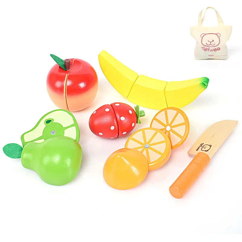 Wooden Pretend Play Food For Children Multivariant