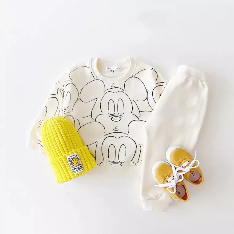 2-piece Cartoon Sweatshirt And Pants Tracksuit Set For Children Multivariant