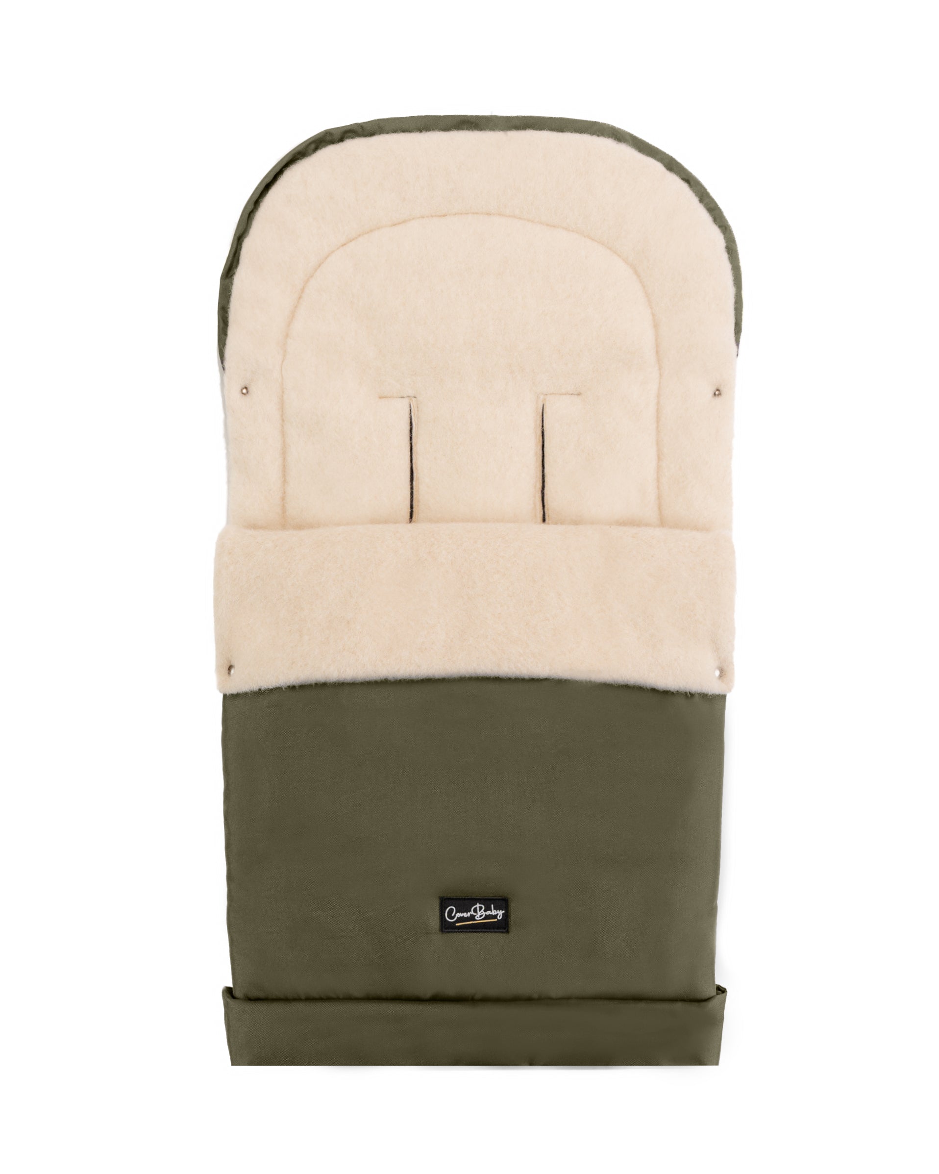 Olive Organic Wool Adjustable Footmuff
