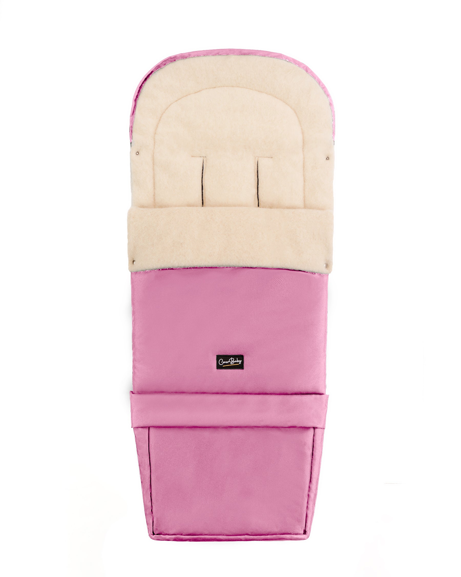 Pink Organic Wool Adjustable Footmuff