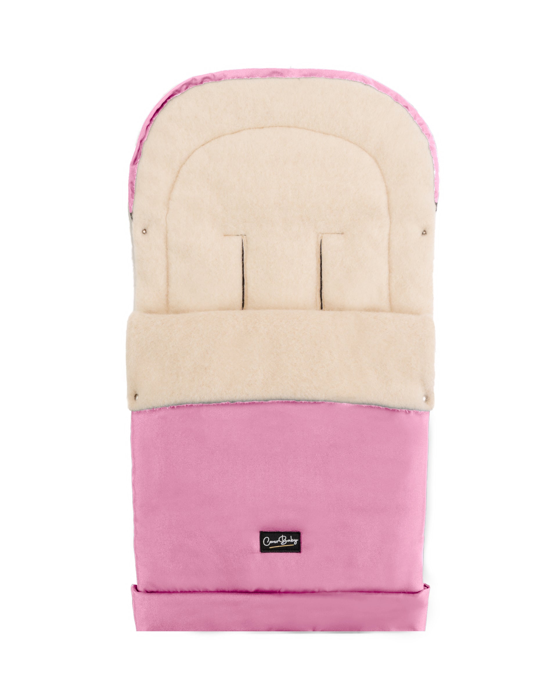 Pink Organic Wool Adjustable Footmuff