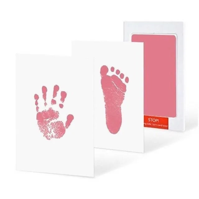 Diy Kit For Souvenir Feet/handprints On White Background Multivariant