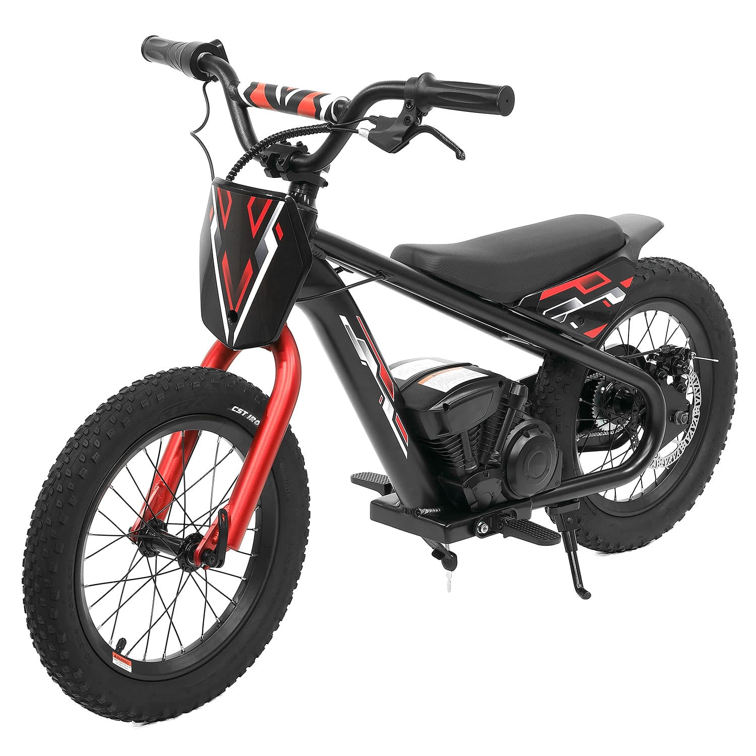 Big Kids 24v Electric Ride-on Balance Bike Scooter | Black