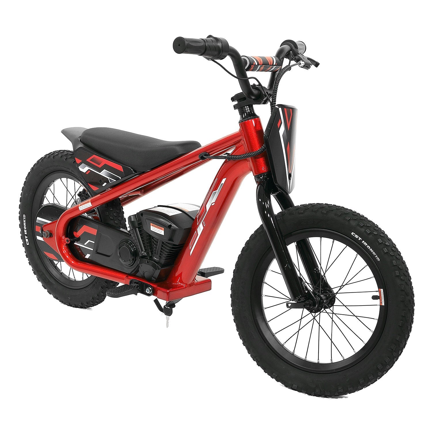Big Kids 24v Electric Ride-on Balance Bike Scooter | Red