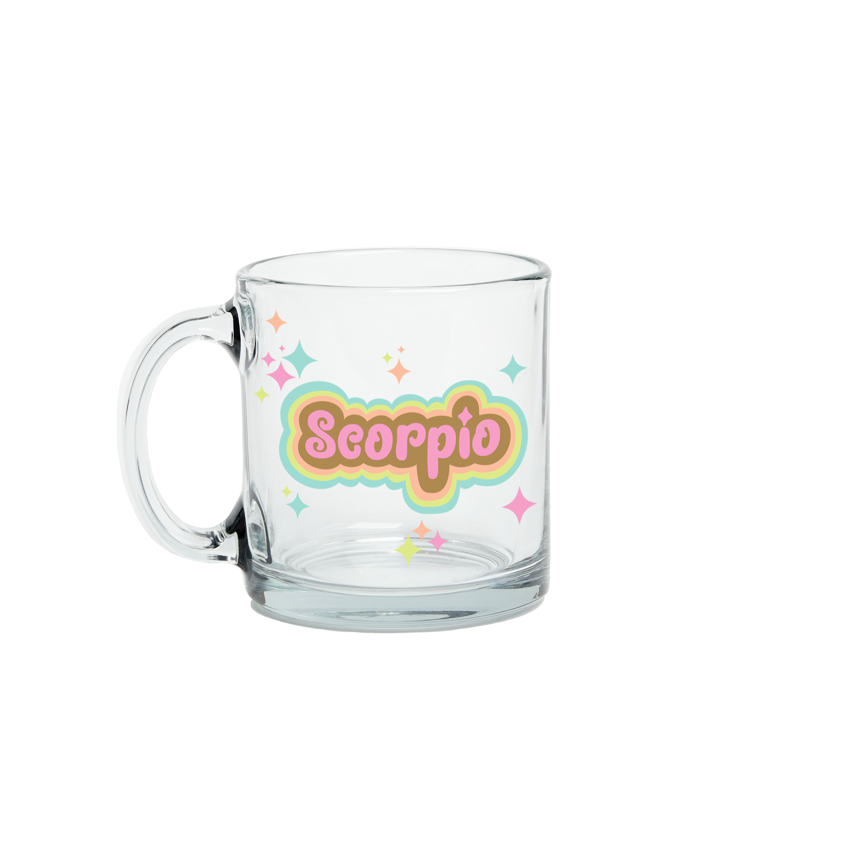 Astrology Clear Glass Mug