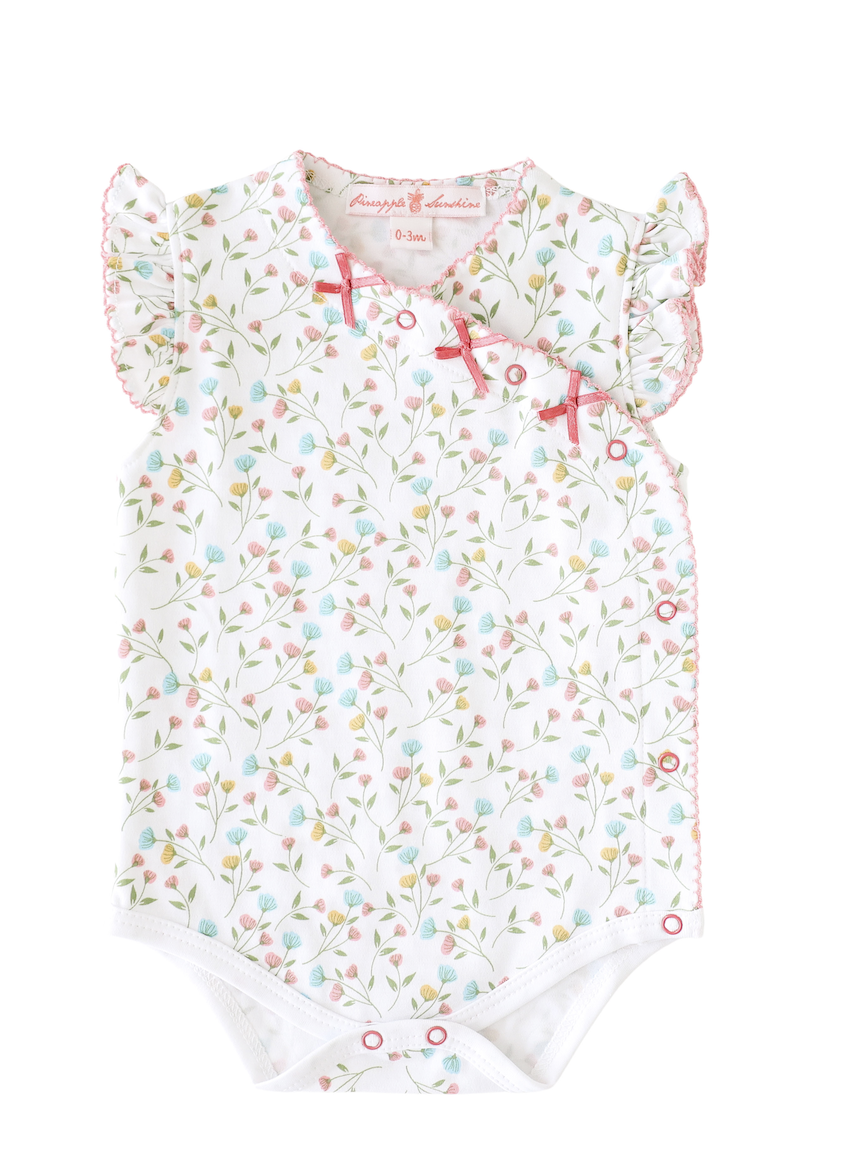 Pink Arabella Onesie With Bows