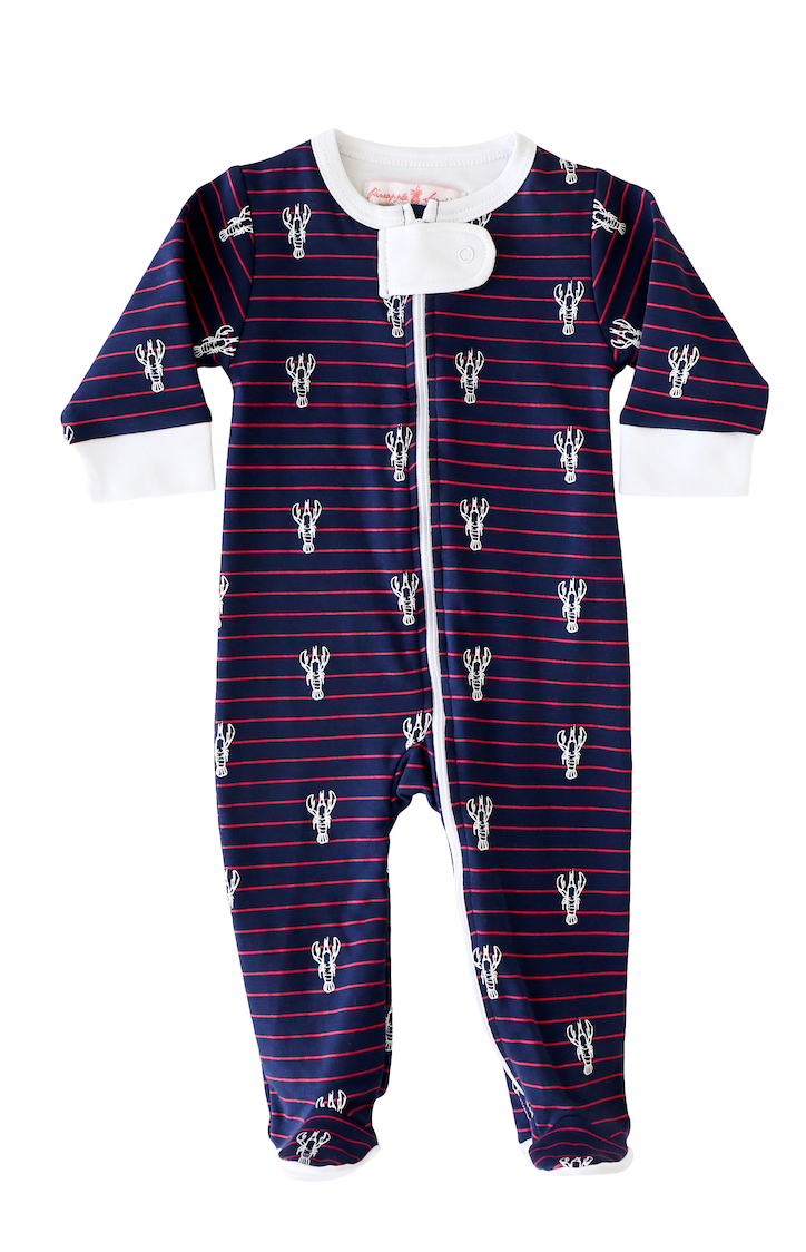 Lobster Stripe Footie