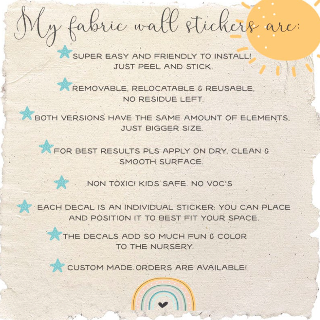 Arctic Penguin And Friends - Fabric Nursery Wall Art Decals