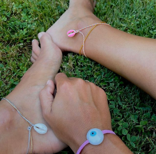 Pastel Cowrie Shell Anklet