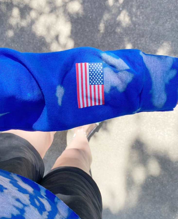 Tru American ♡ Usa Tie-dye Graphic Sweatshirt