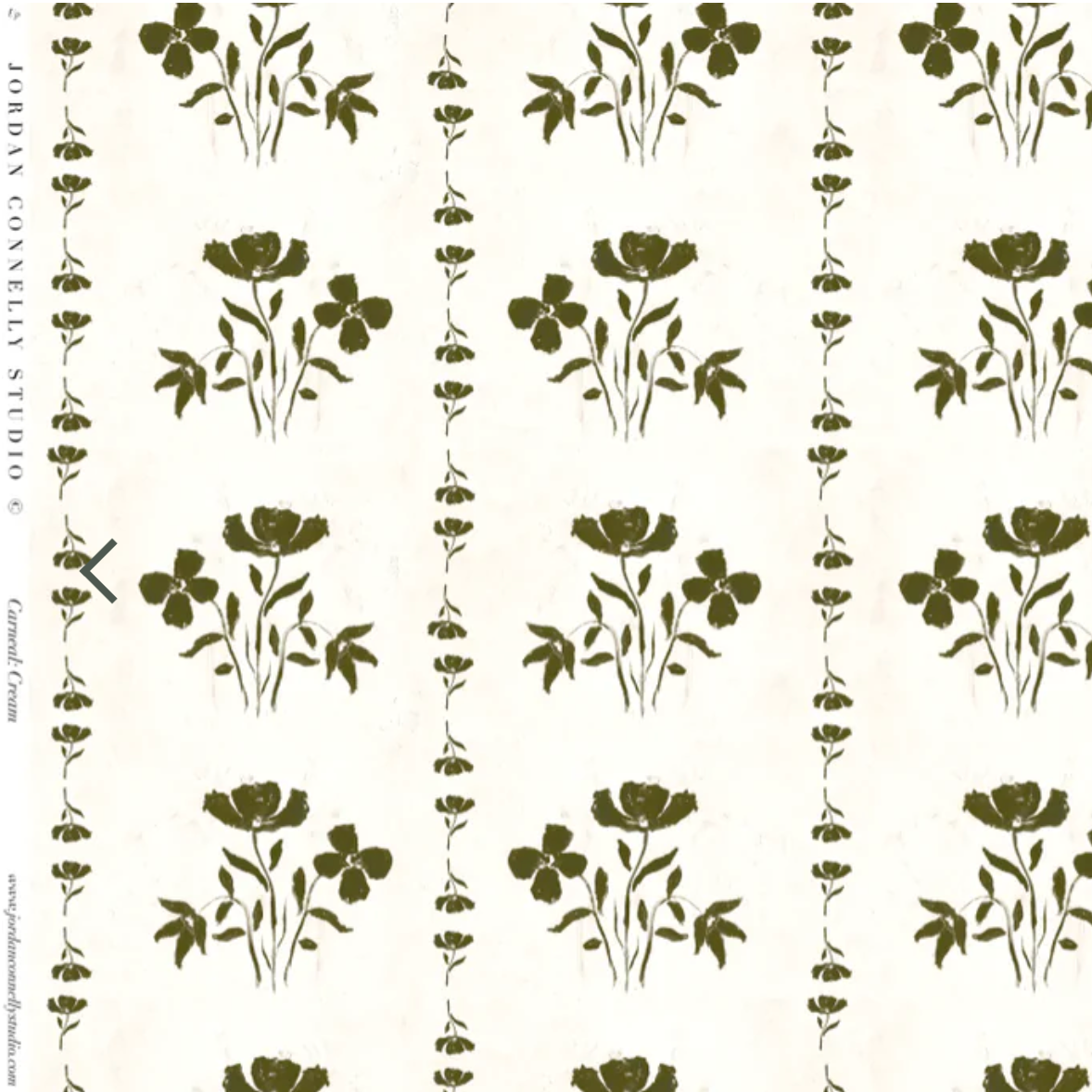Carneal In Cream Fabric Swatch