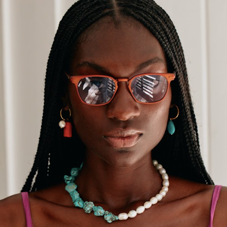 Mixed Gem & Pearl Hoop Earrings