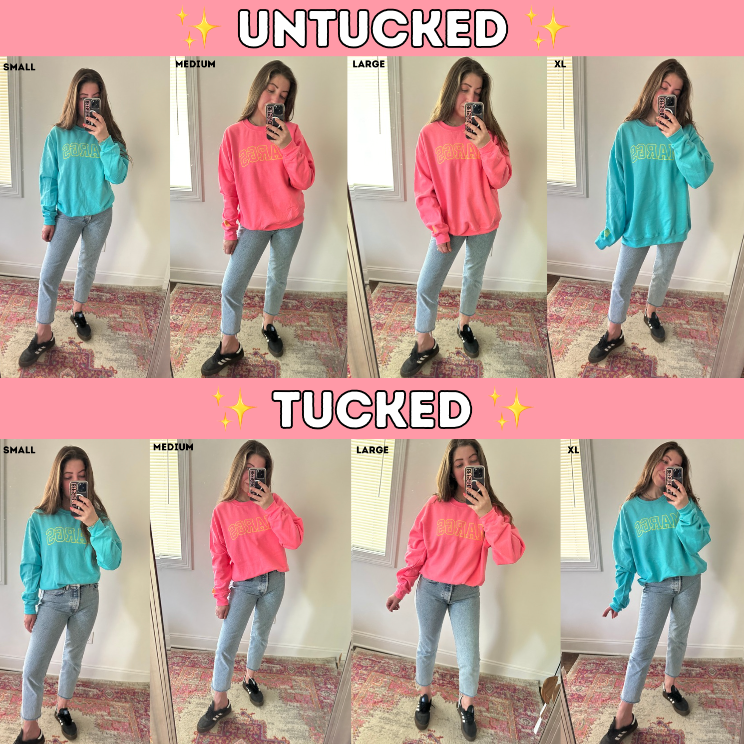 Margs ♡ Printed Sweatshirt ♡ Select Your Cuff