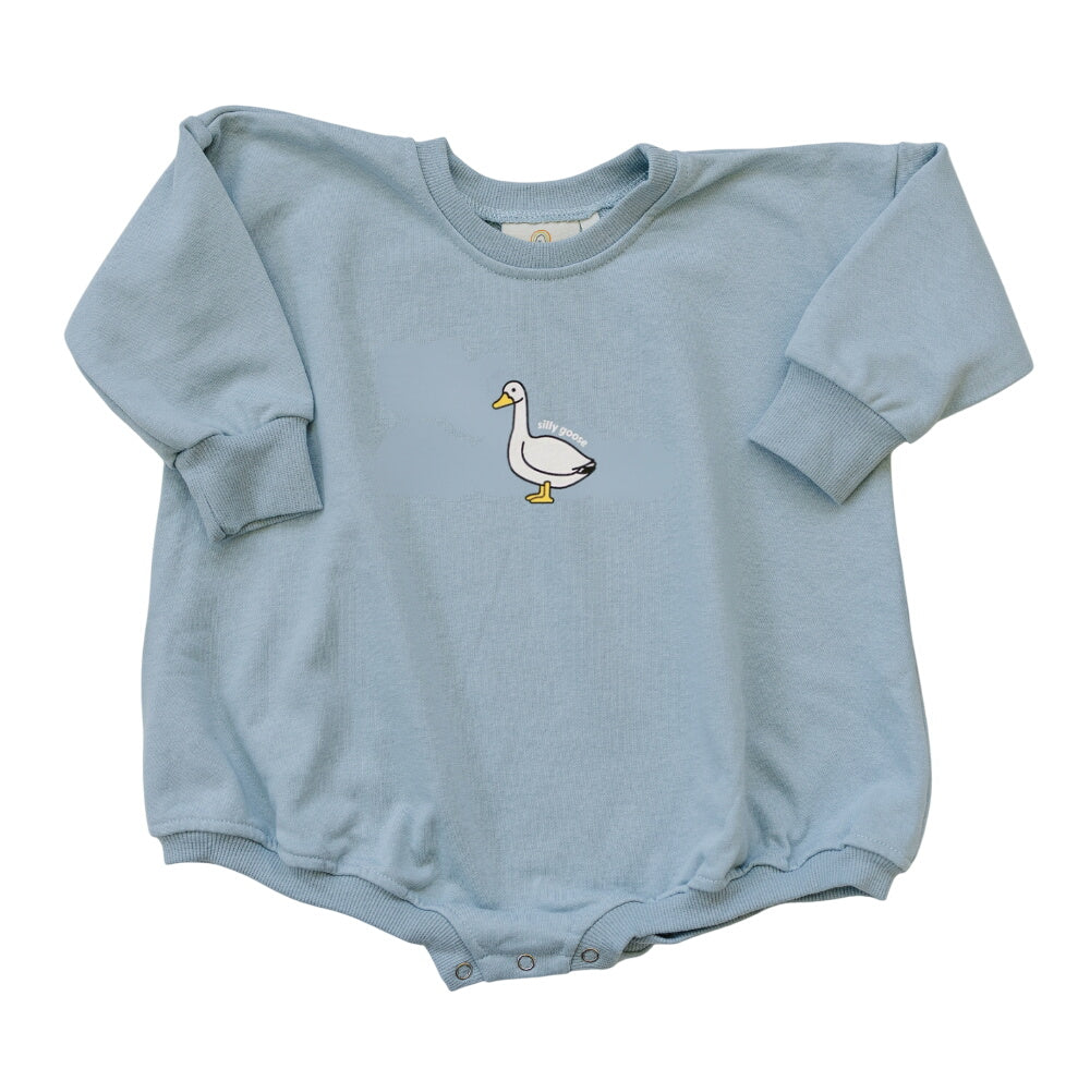 Silly Goose Sweatshirt Romper - More Colors