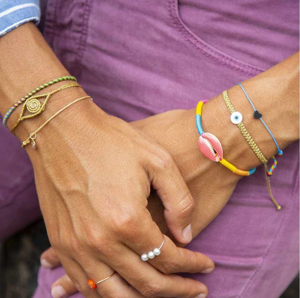Dark Heart Hematite Charm Bracelet