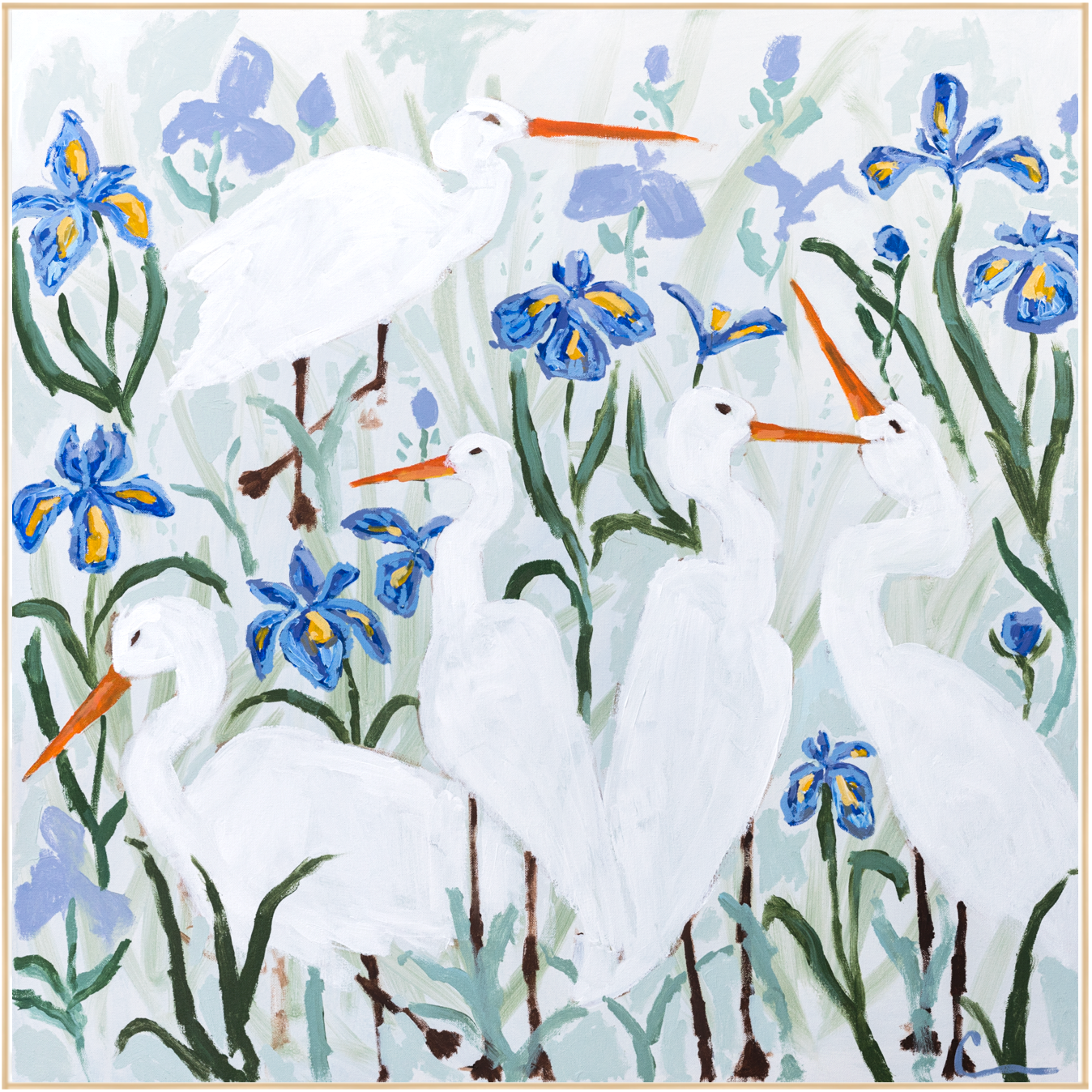 Among The Iris Print