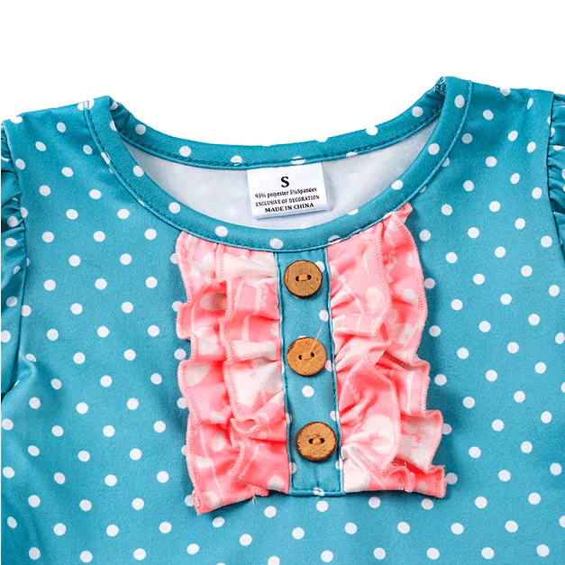 Perfectly Spring Navy & Floral Playwear Dress W/ Hair Bow