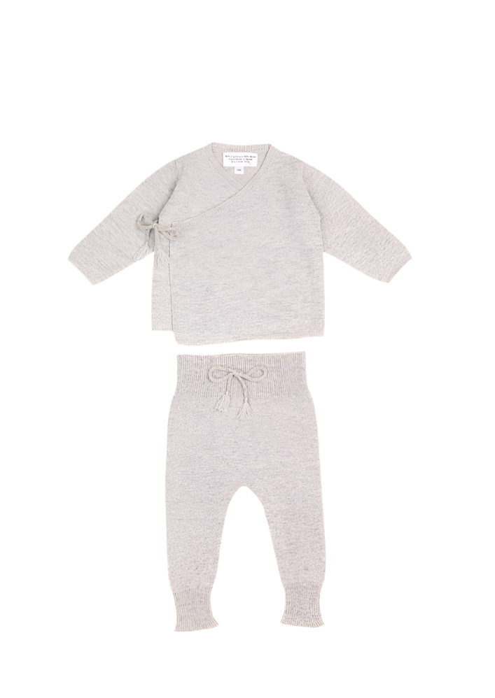 Cashmere Wrap Cardigan | Grey Dawn