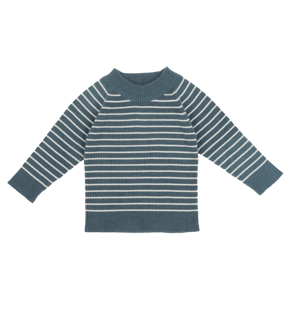 Cashmere Sweater | Navy/creme
