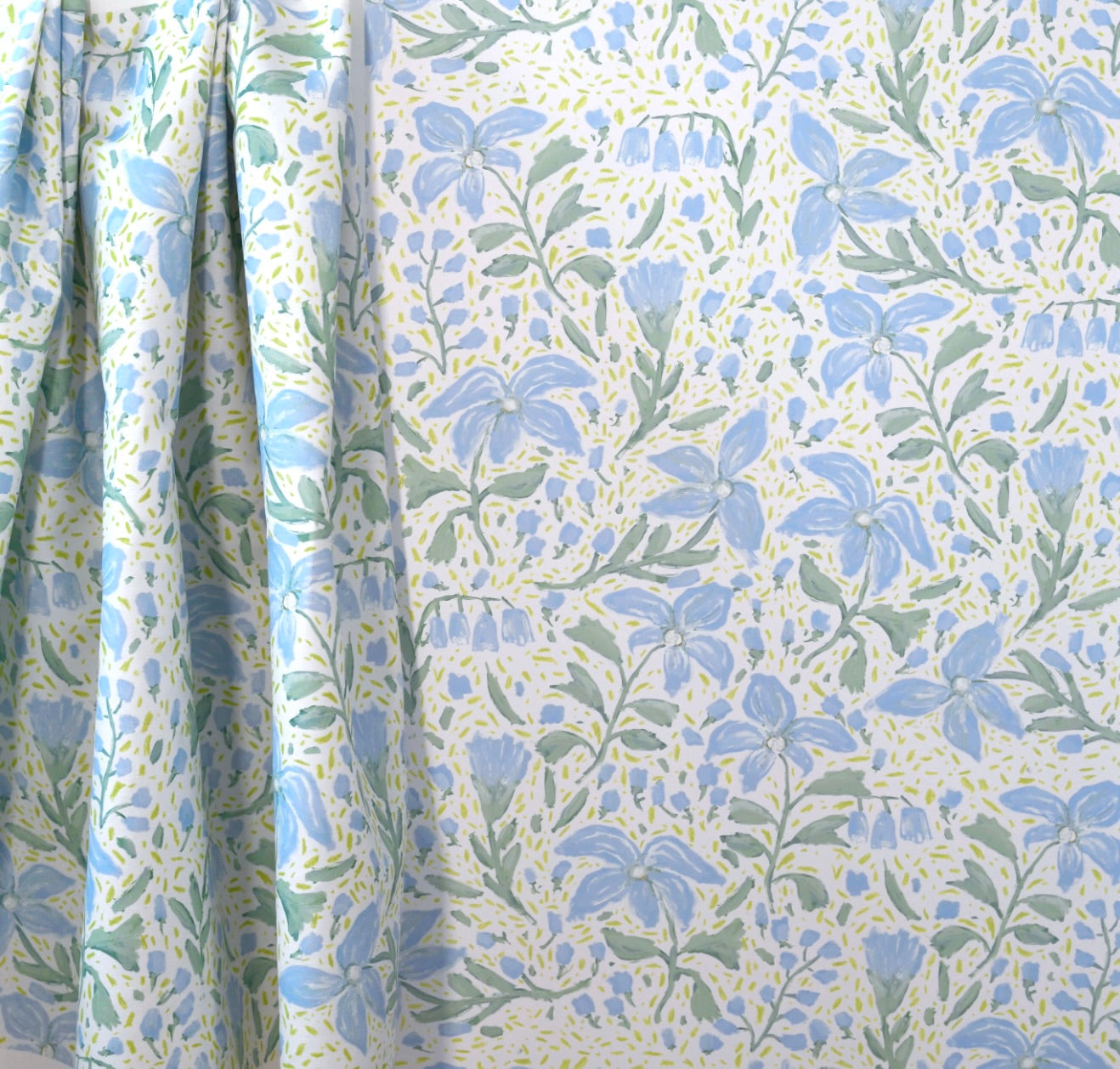 Flowers For Megan In Natural- Fabric