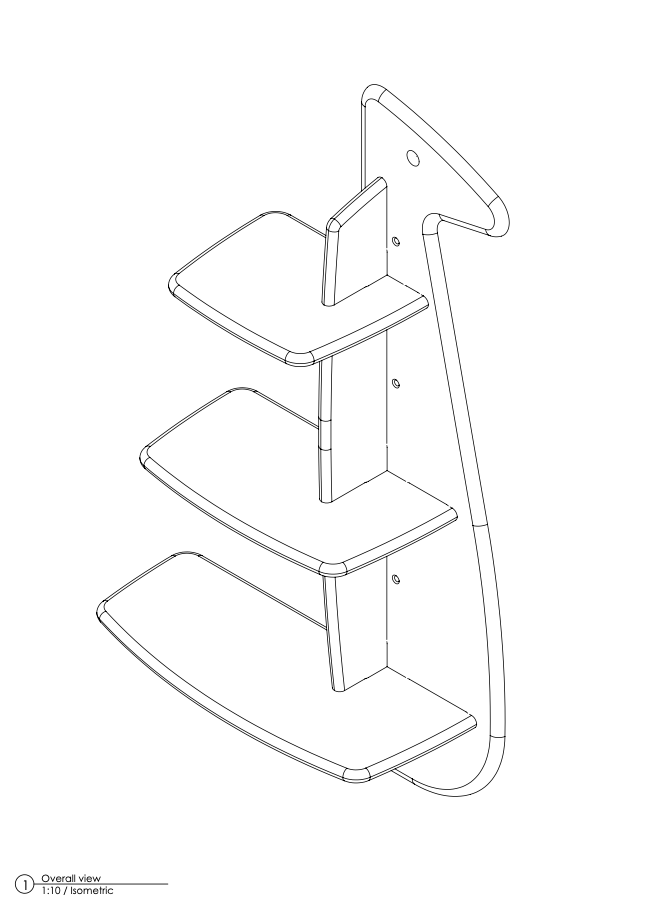 Gyraf Shelf - Kids Wall Shelf