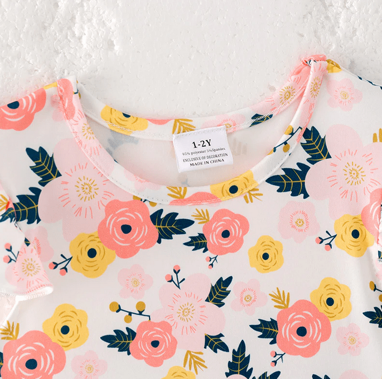 Spring Pinky Floral Playwear Dress