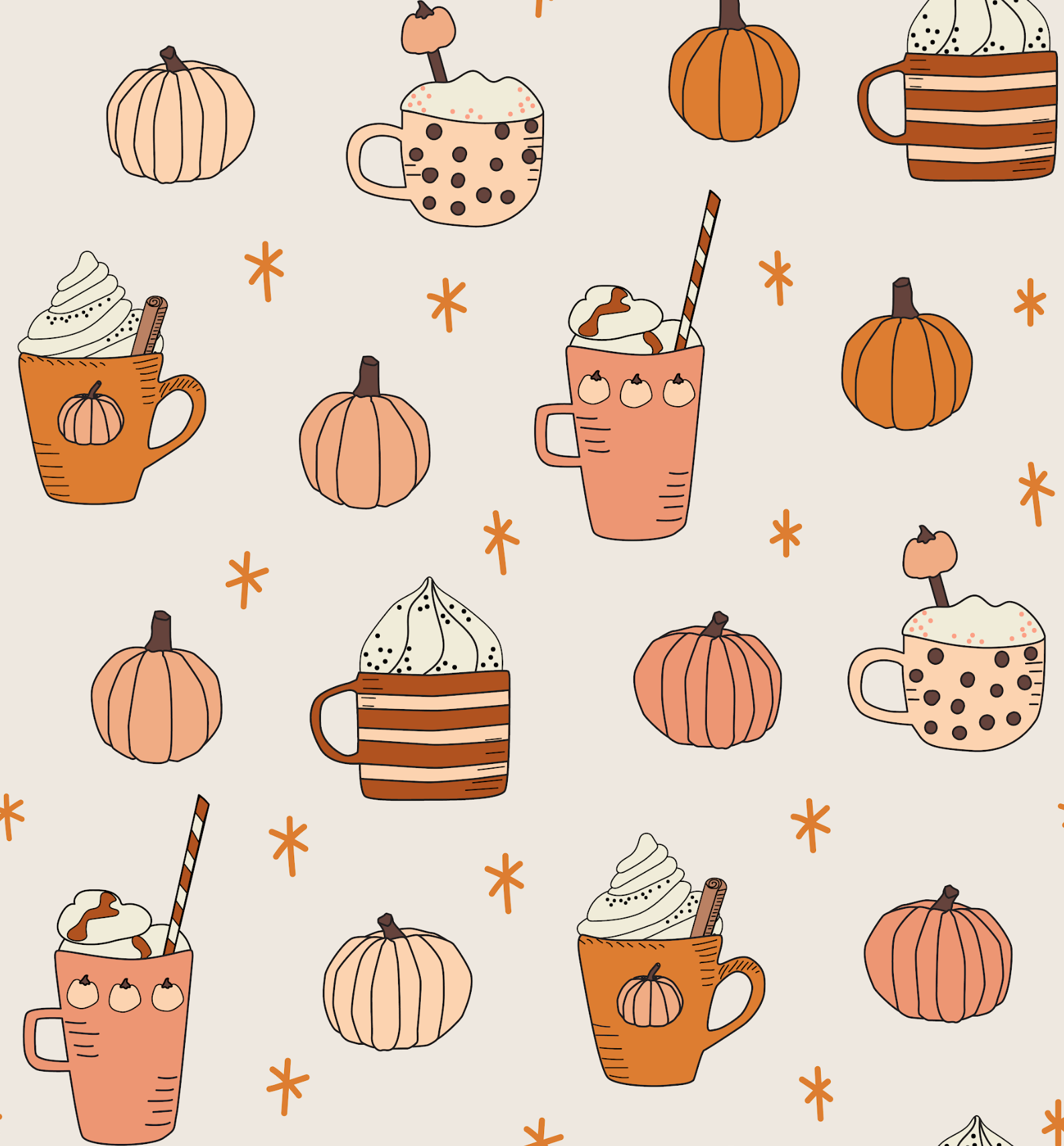 Pumpkin Spice (long Sleeve Pj)
