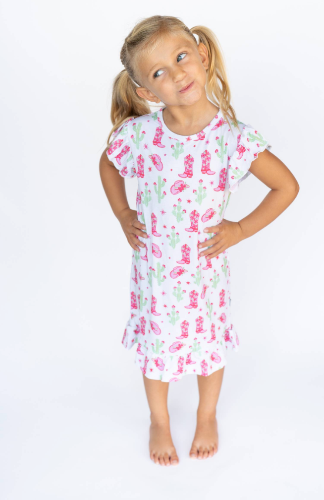 Pink Cactus Cowgirl | Nightgown