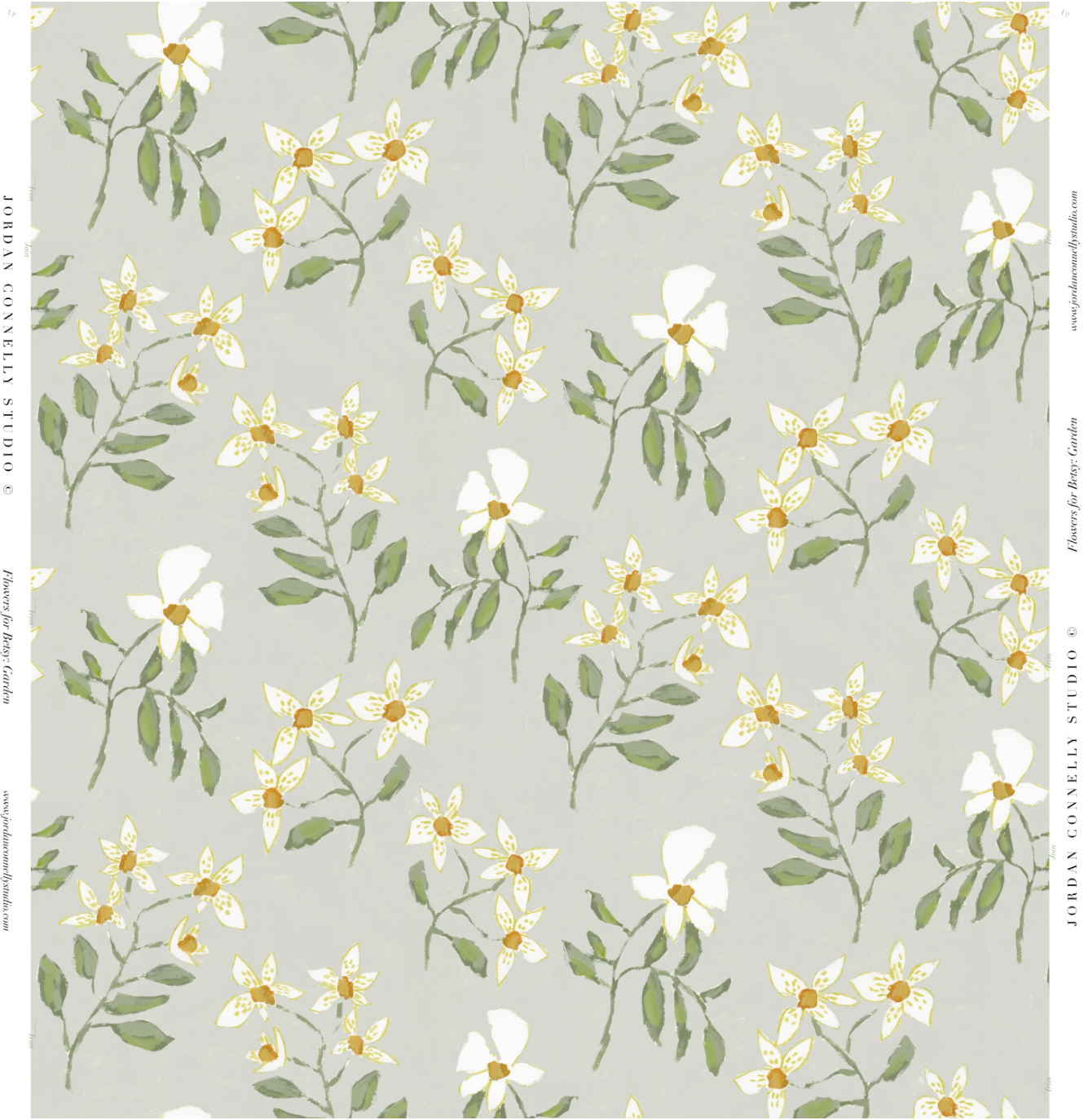Flowers For Betsy In Garden Wallpaper